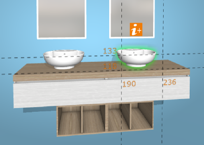 Image du configurateur 3D de salle de bain