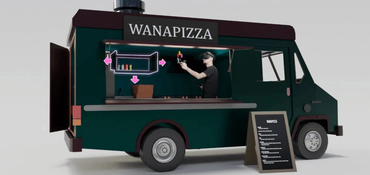 Camion de pizza en 3D